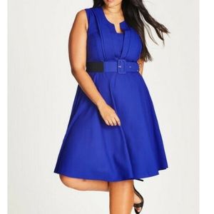 Sleeveless Veronica A-line City Chic Dress